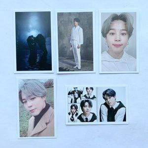Jimin BTS Bangtan Boys Photocards Lot of 5